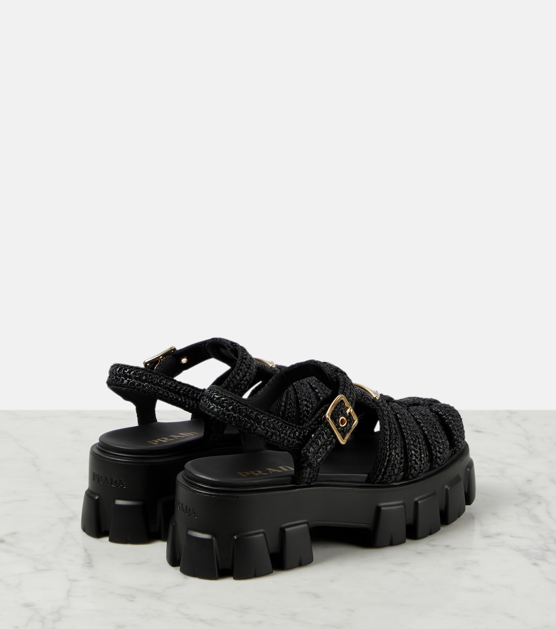 Monolith platform sandals | Prada