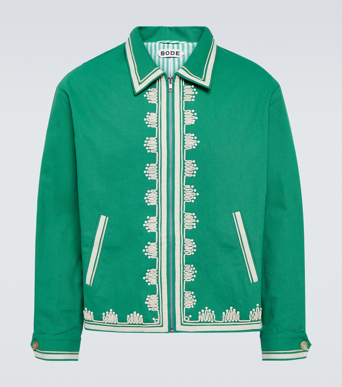 Chaqueta Ripple de algodón bordada | Bode