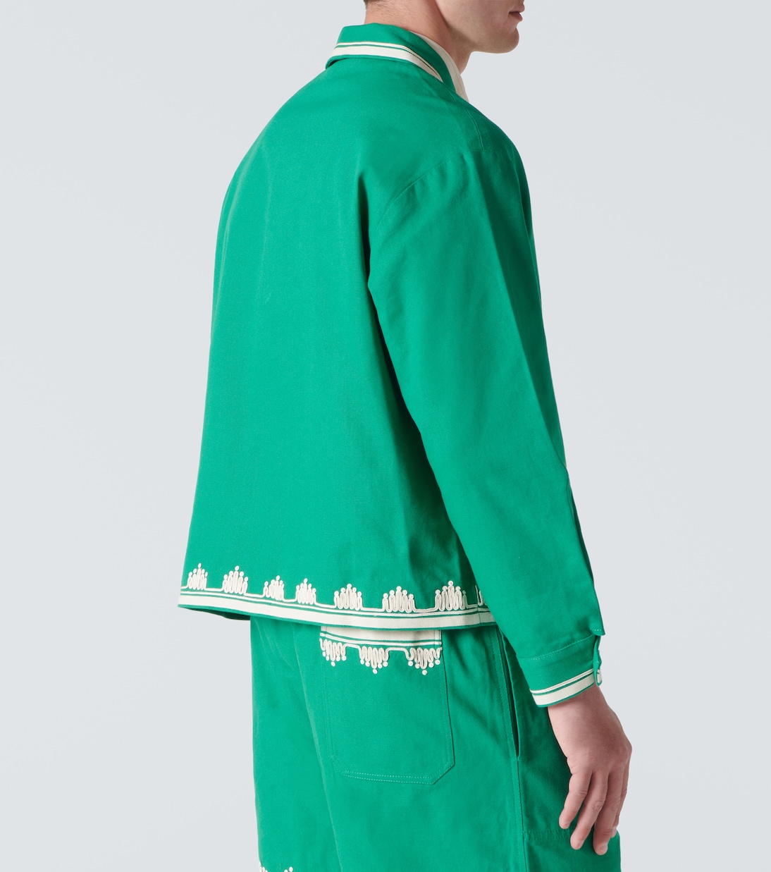 Chaqueta Ripple de algodón bordada | Bode