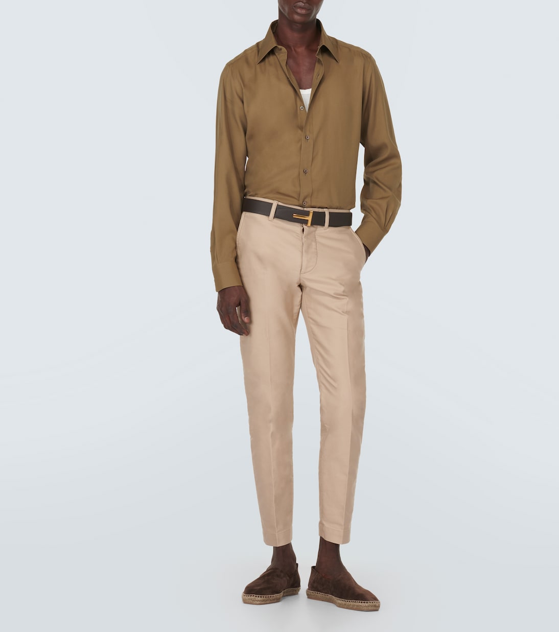 Camisa de popelín de seda | Tom Ford