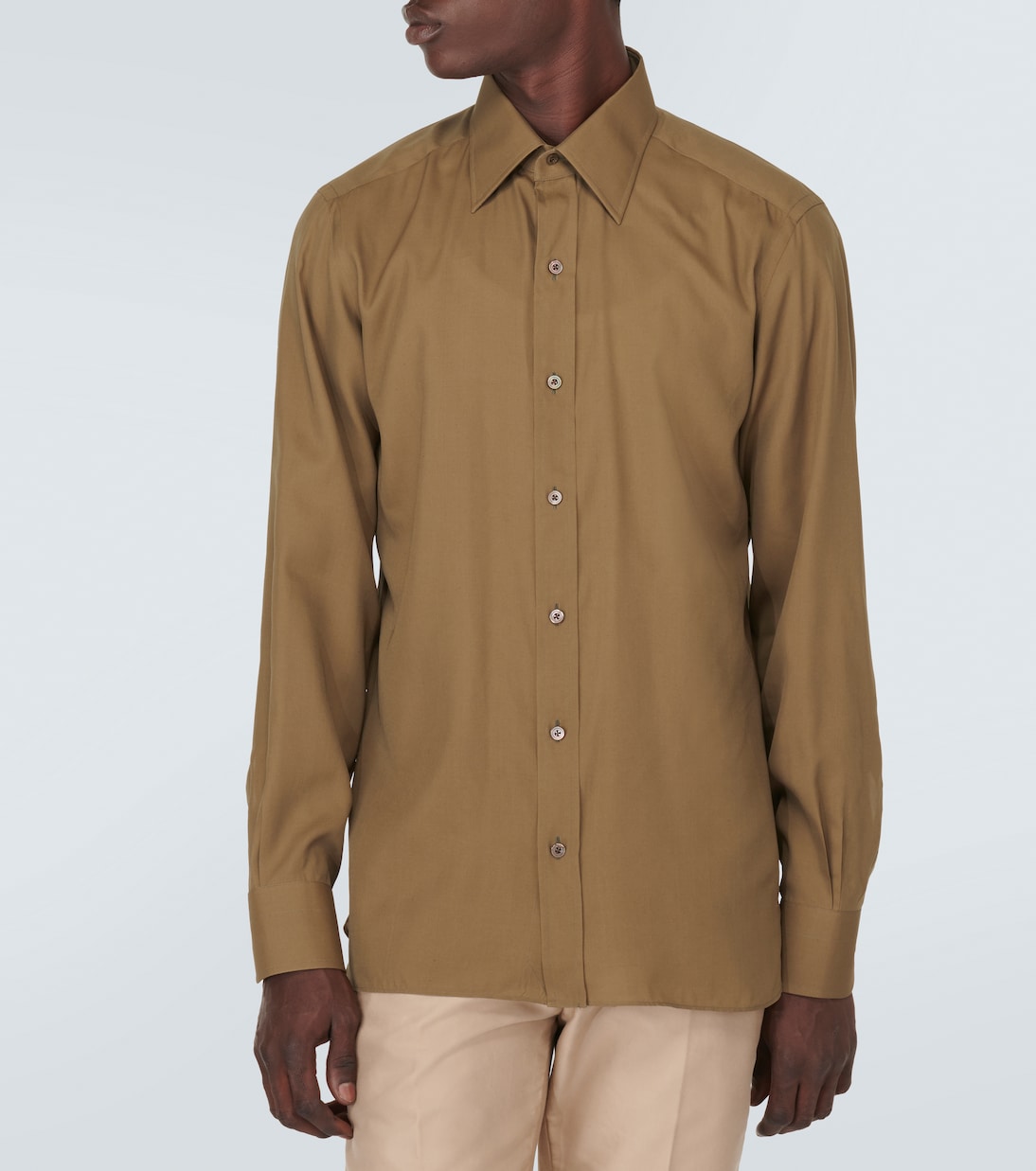 Camisa de popelín de seda | Tom Ford