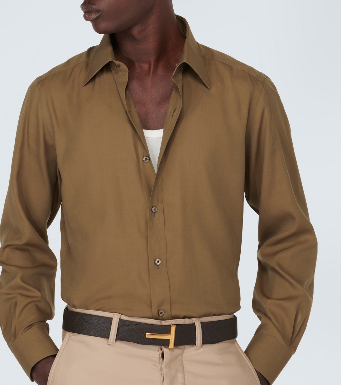 Camisa de popelín de seda | Tom Ford