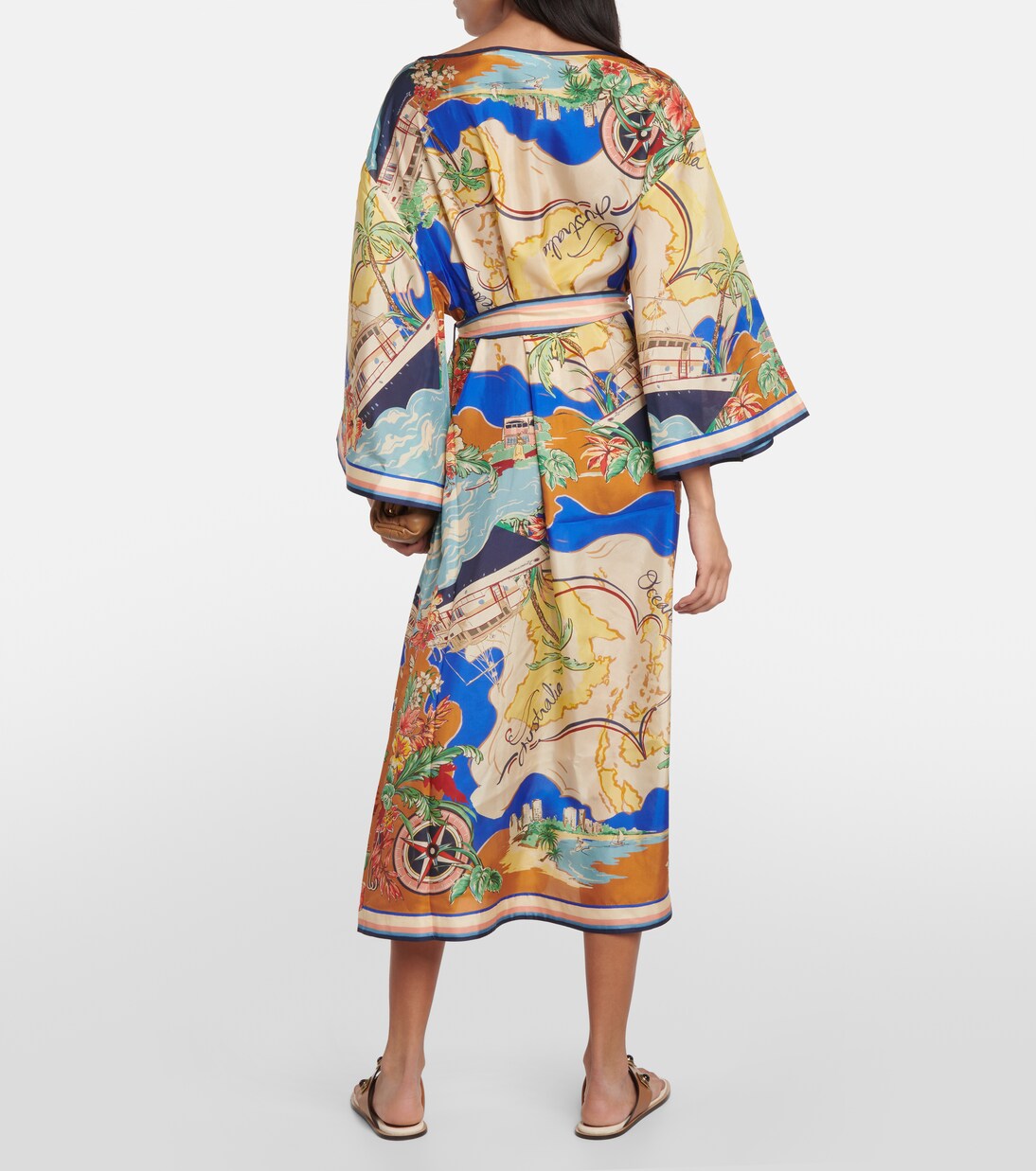 Bedrucktes Midikleid Alight aus Seide | Zimmermann