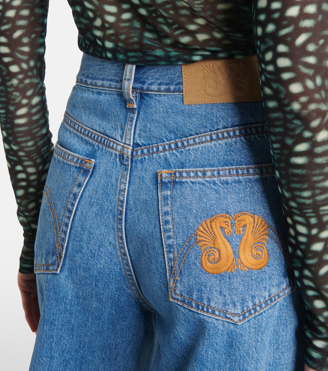 Java high-rise wide-leg jeans | Blazé Milano