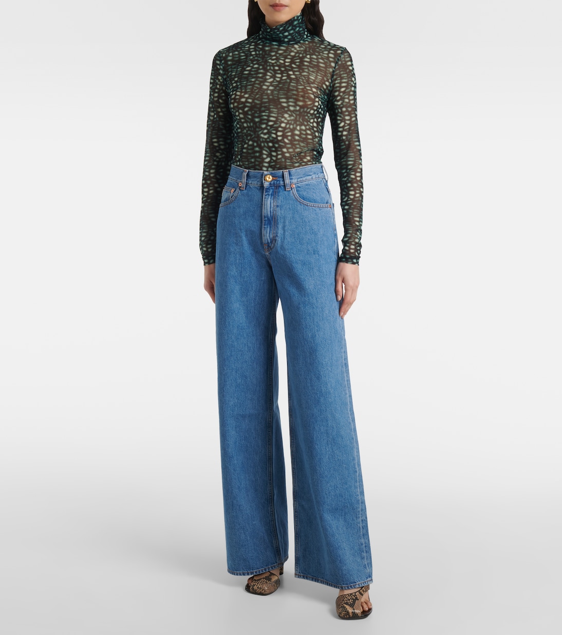 Java high-rise wide-leg jeans | Blazé Milano