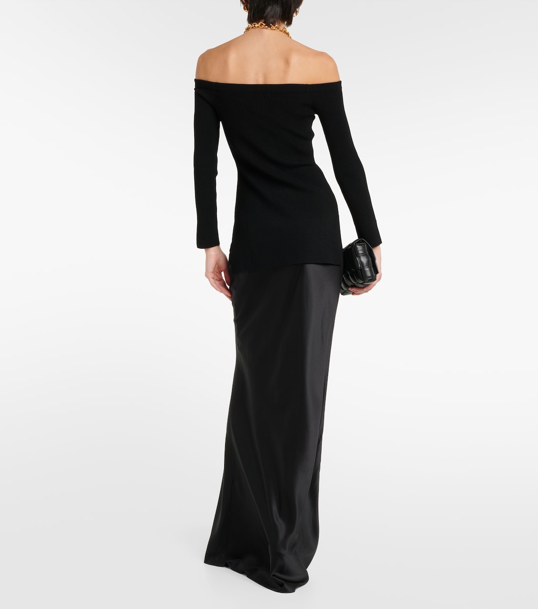 Off-Shoulder-Pullover Derick aus Rippstrick | Veronica Beard