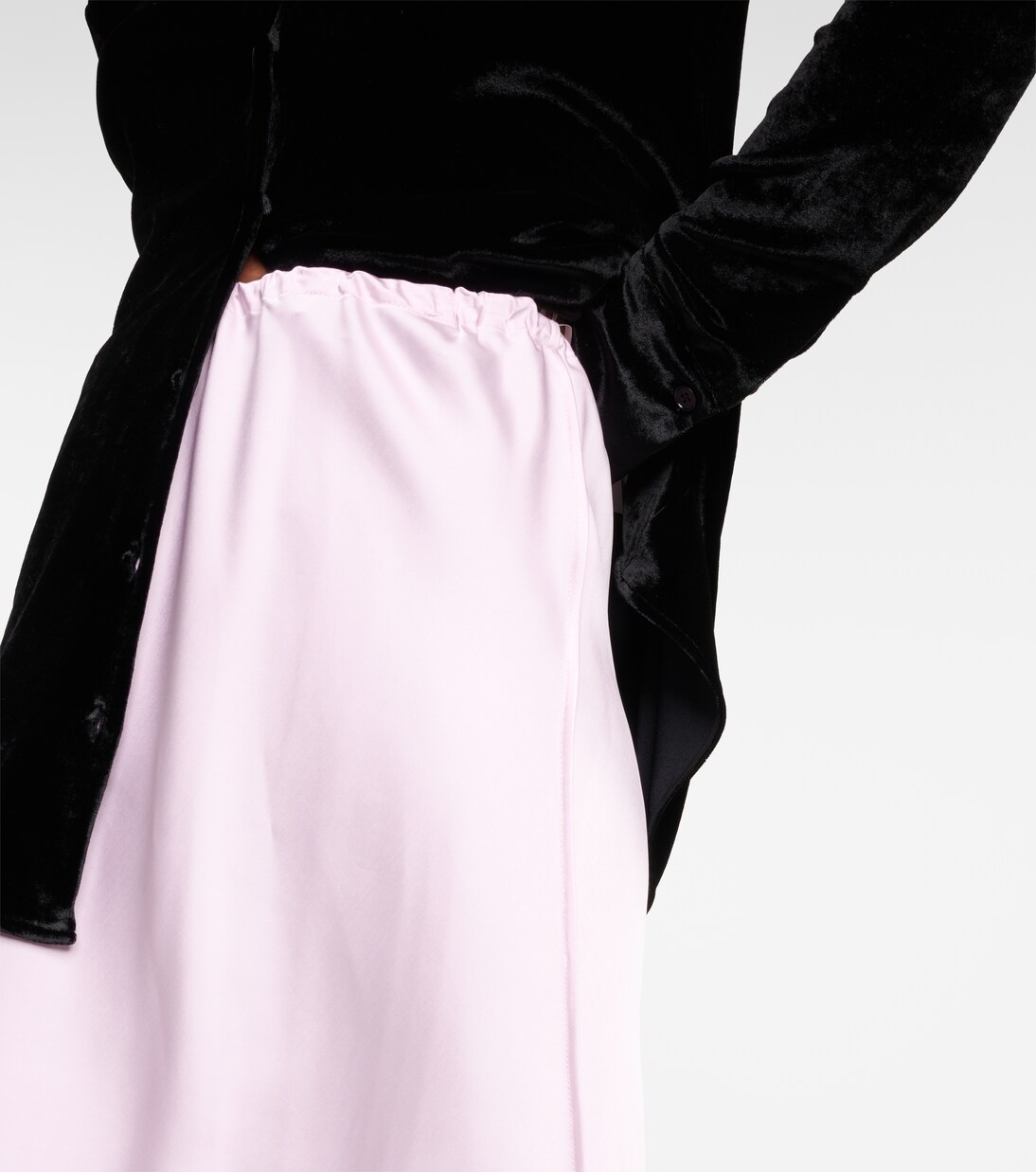 Satin midi skirt | Jil Sander