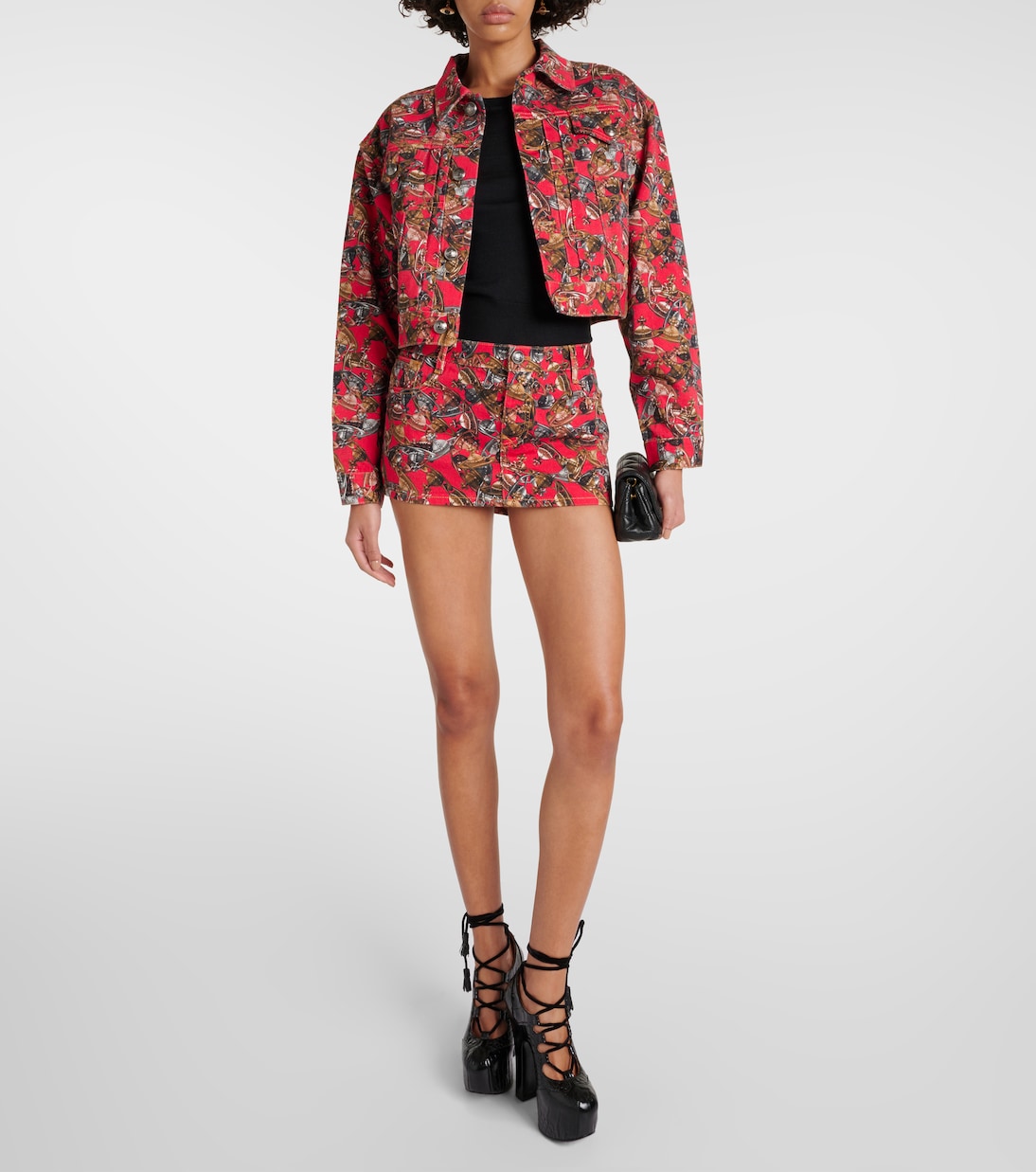 Bedruckter Minirock aus Denim | Vivienne Westwood