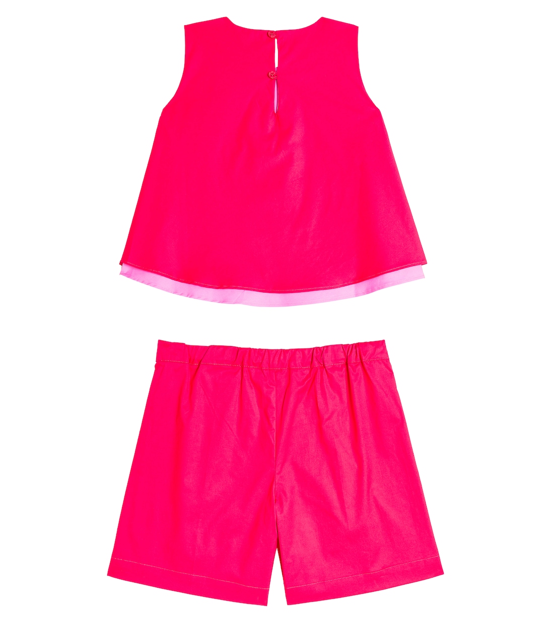 Cotton-blend top and shorts set | Il Gufo