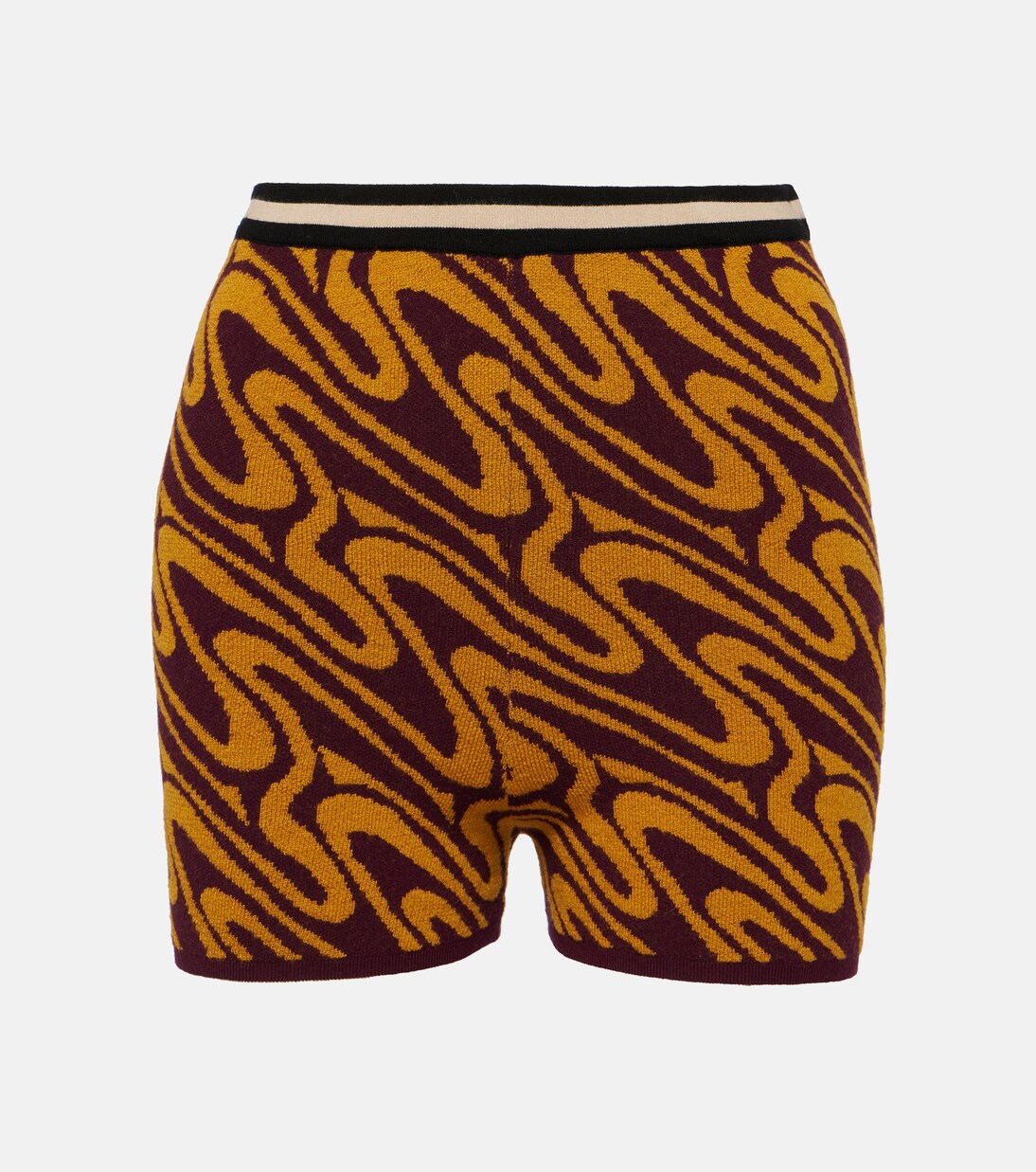 High-Rise Shorts aus Jacquard | Dries Van Noten