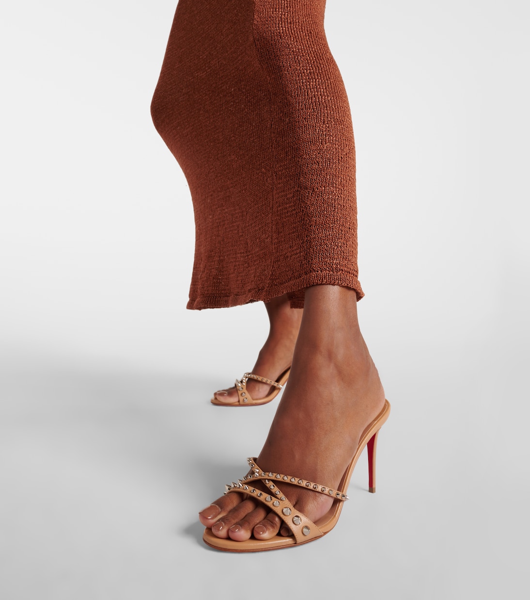 Tatoosh 85 spiked leather mules | Christian Louboutin