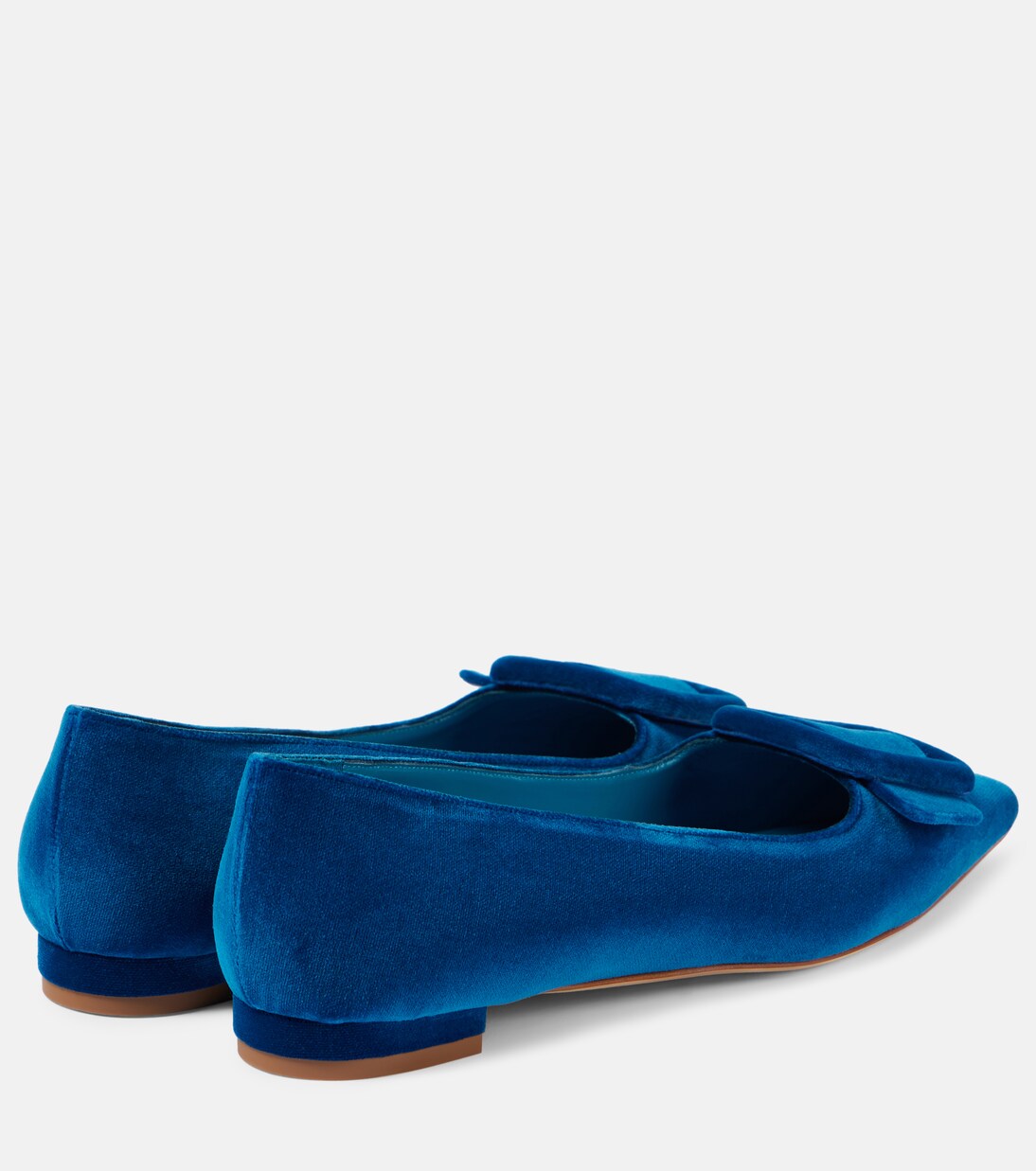 Maysale velvet ballet flats | Manolo Blahnik