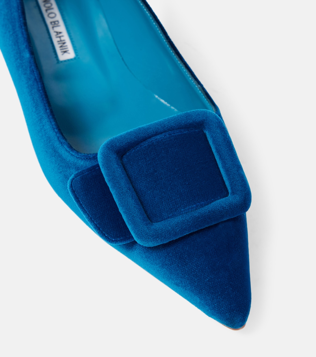 Maysale velvet ballet flats | Manolo Blahnik