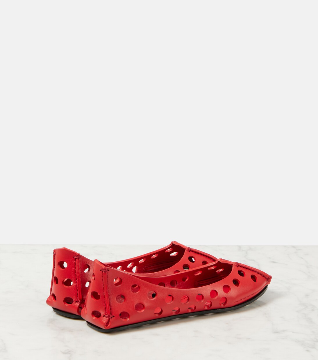 Leather ballet flats | Alaïa