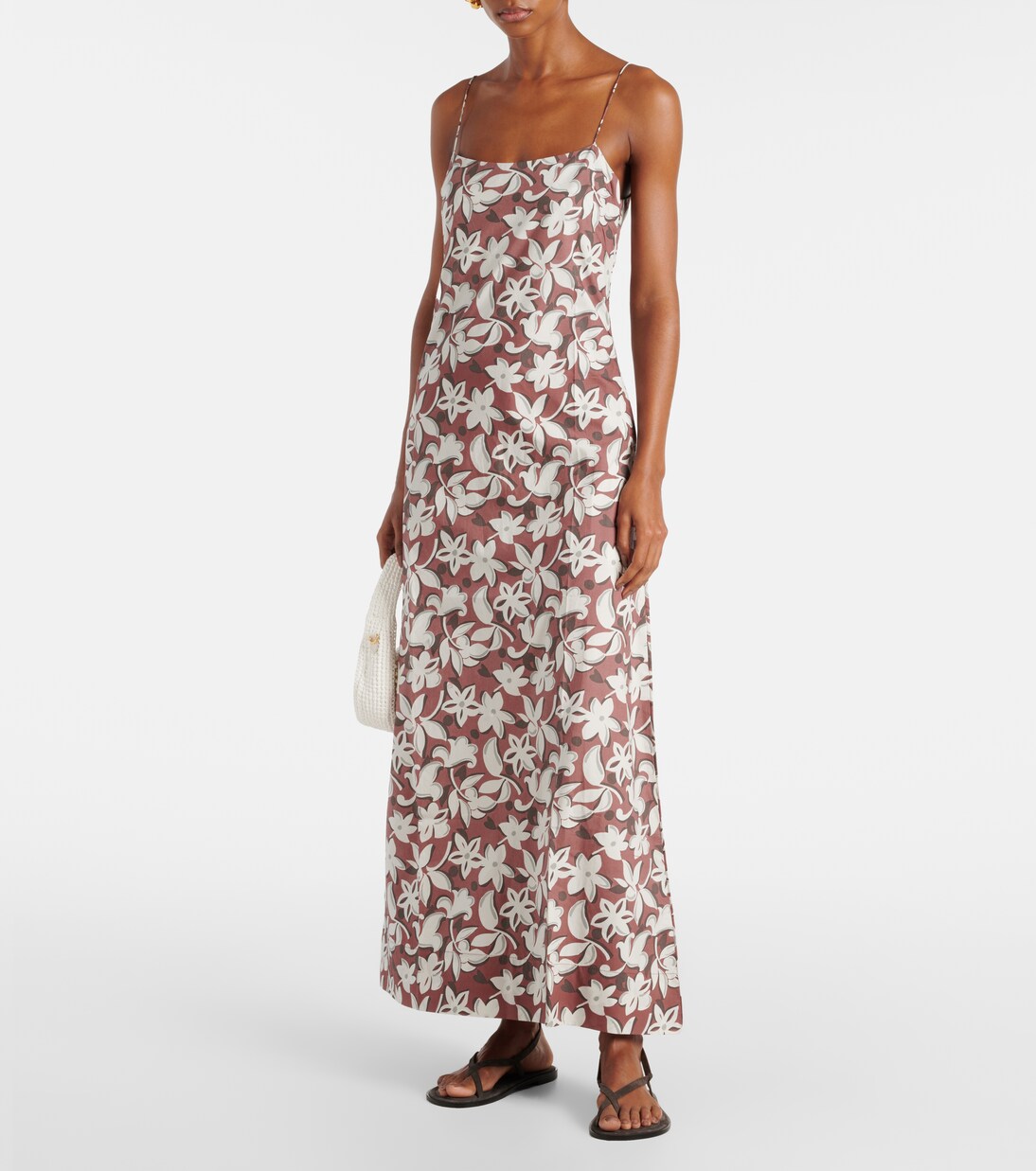 Robe longue Alskar en coton à fleurs | Faithfull