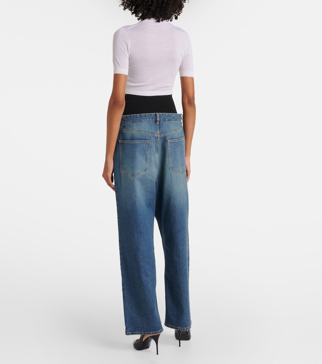 Top cropped de cachemir | Alaïa