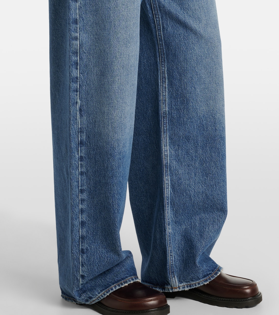 Mid-Rise Wide-Leg Jeans Low Slung Baggy | Agolde