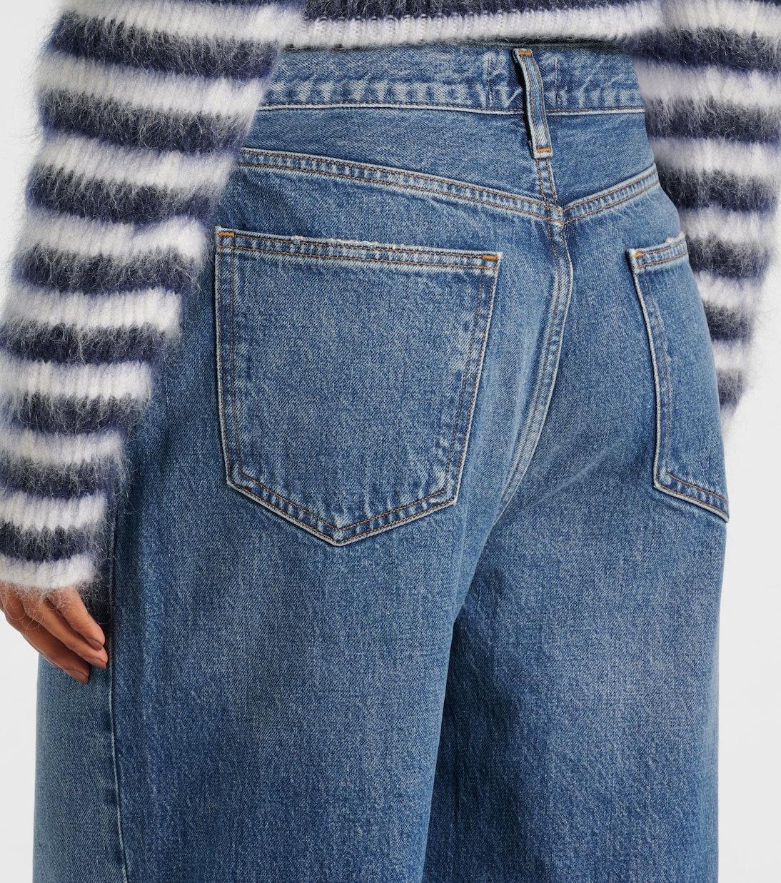 Mid-Rise Wide-Leg Jeans Low Slung Baggy | Agolde