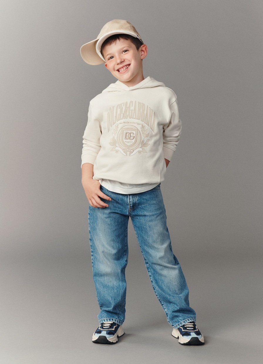 DG cotton hoodie | Dolce&Gabbana Kids