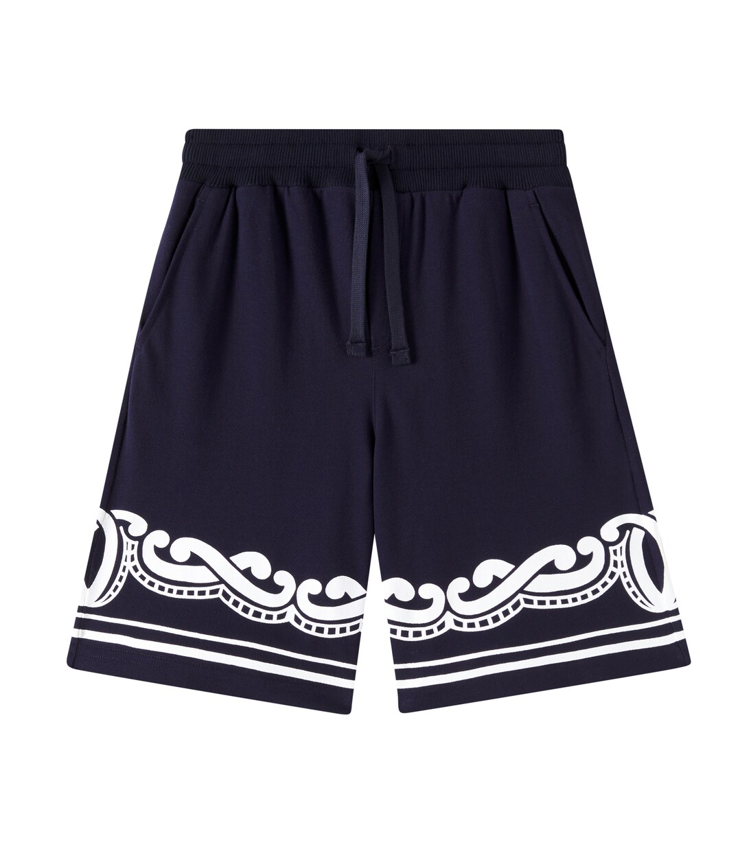 Bandana cotton piqué shorts | Dolce&Gabbana Kids