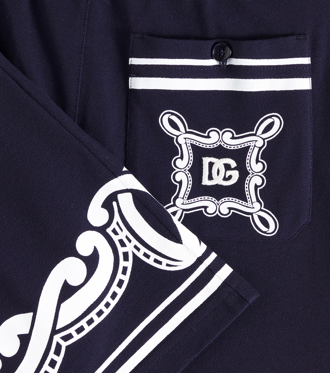 Bandana cotton piqué shorts | Dolce&Gabbana Kids