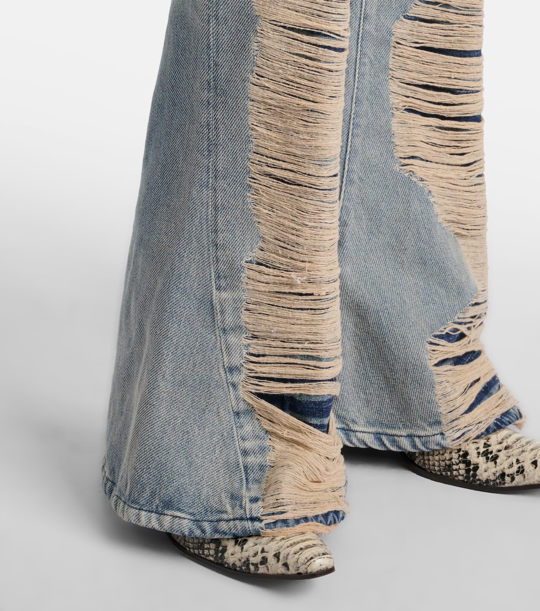 Distressed high-rise bootleg jeans | Acne Studios