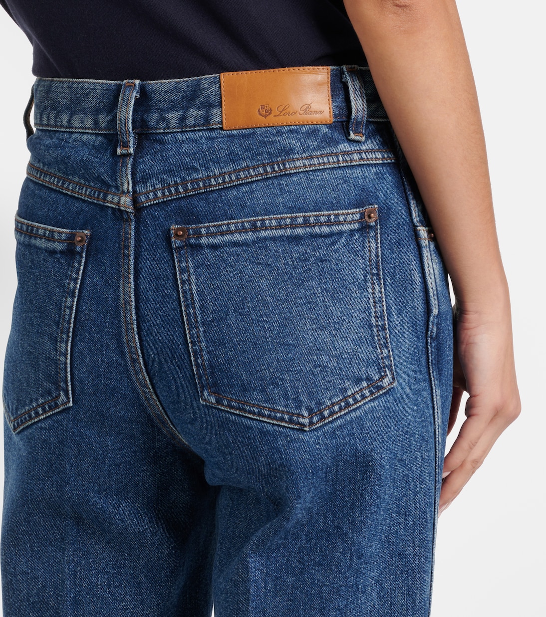 Jeans regular in misto seta | Loro Piana