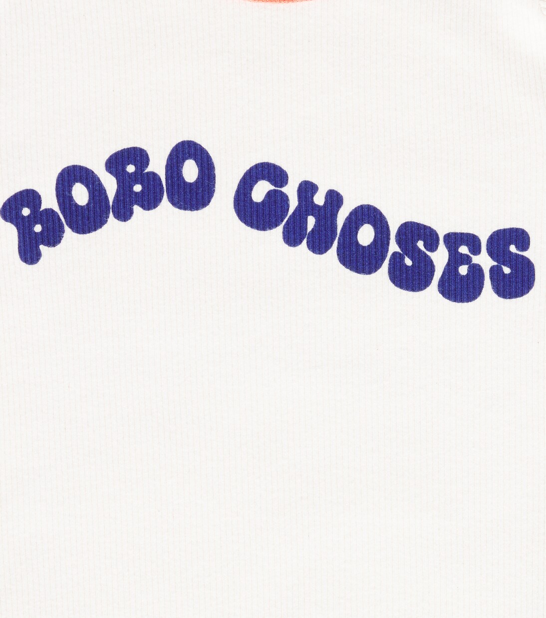 Baby logo ribbed-knit cotton-blend T-shirt | Bobo Choses