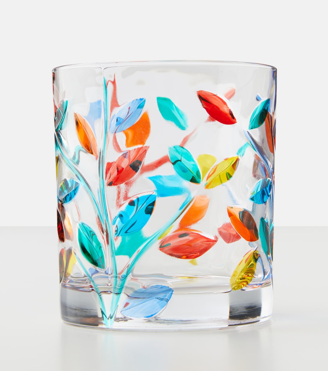 Floral set of 4 crystal tumblers | Les-Ottomans