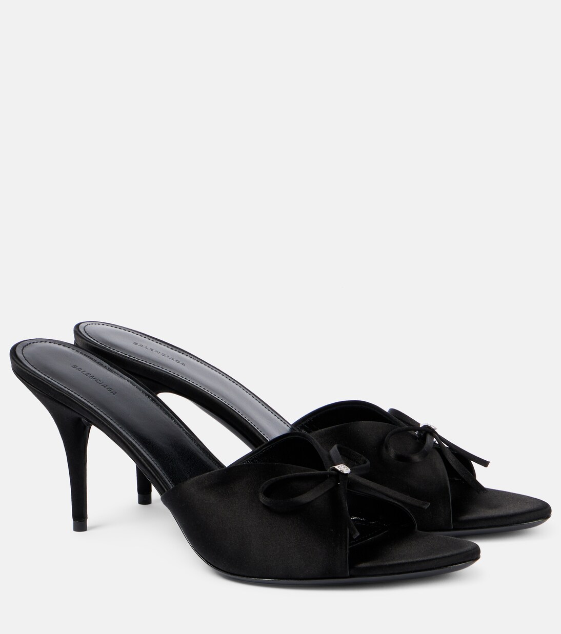 Pantoletten Knife Bow 80 aus Satin | Balenciaga