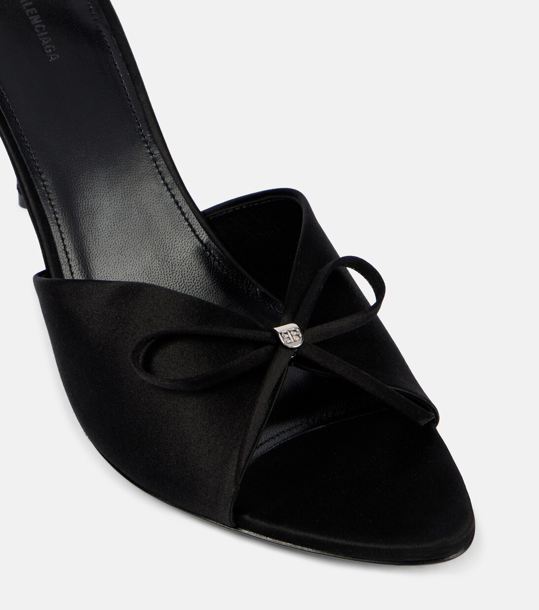 Pantoletten Knife Bow 80 aus Satin | Balenciaga