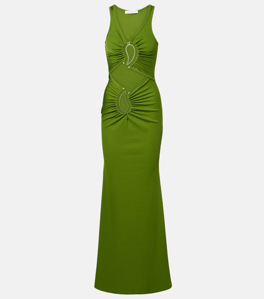 Paisley gathered maxi dress | Christopher Esber