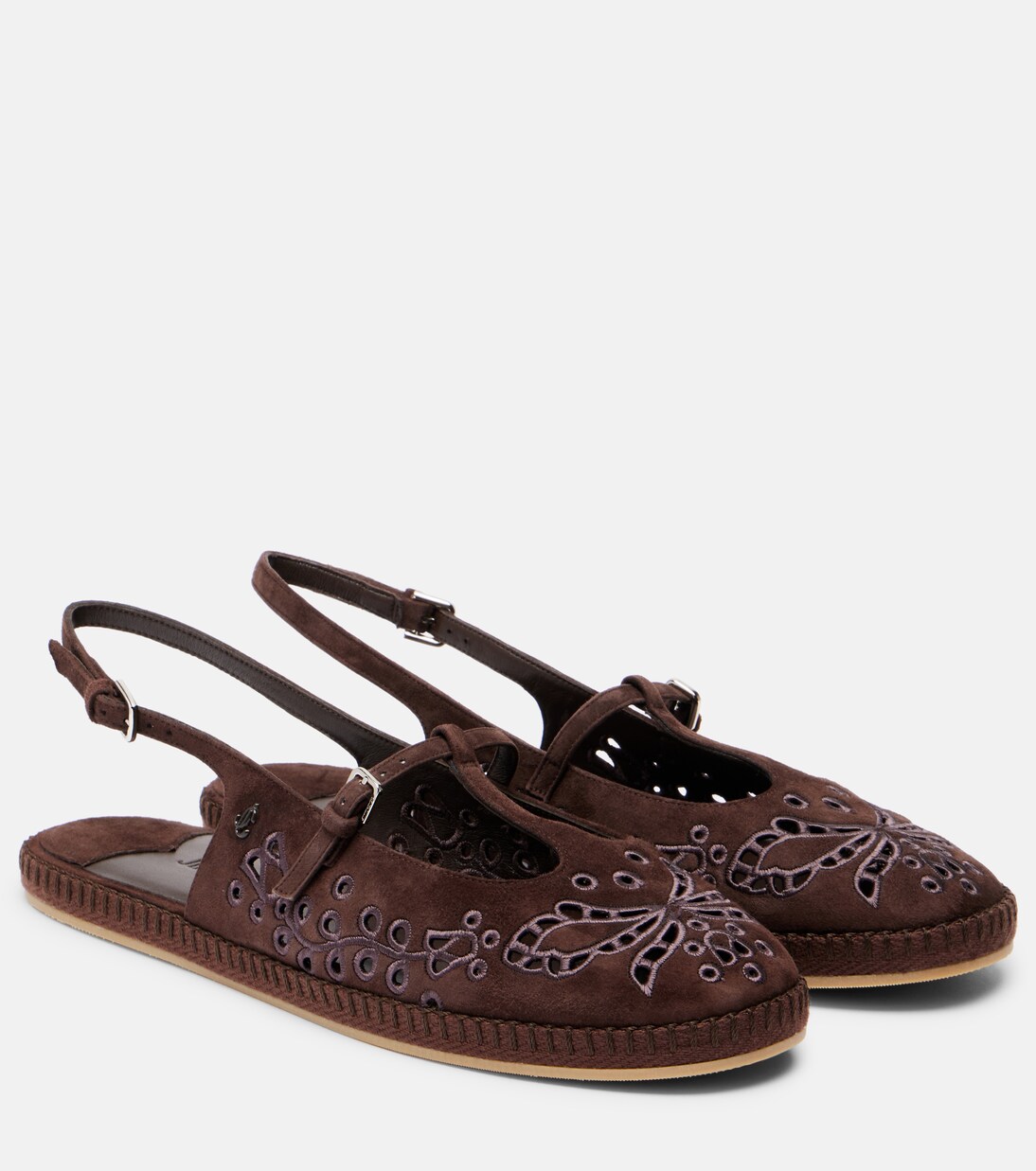 Amiee embroidered suede espadrilles | Jimmy Choo