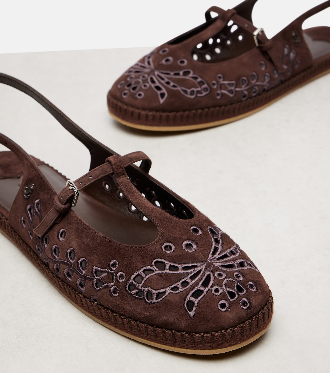 Amiee embroidered suede espadrilles | Jimmy Choo