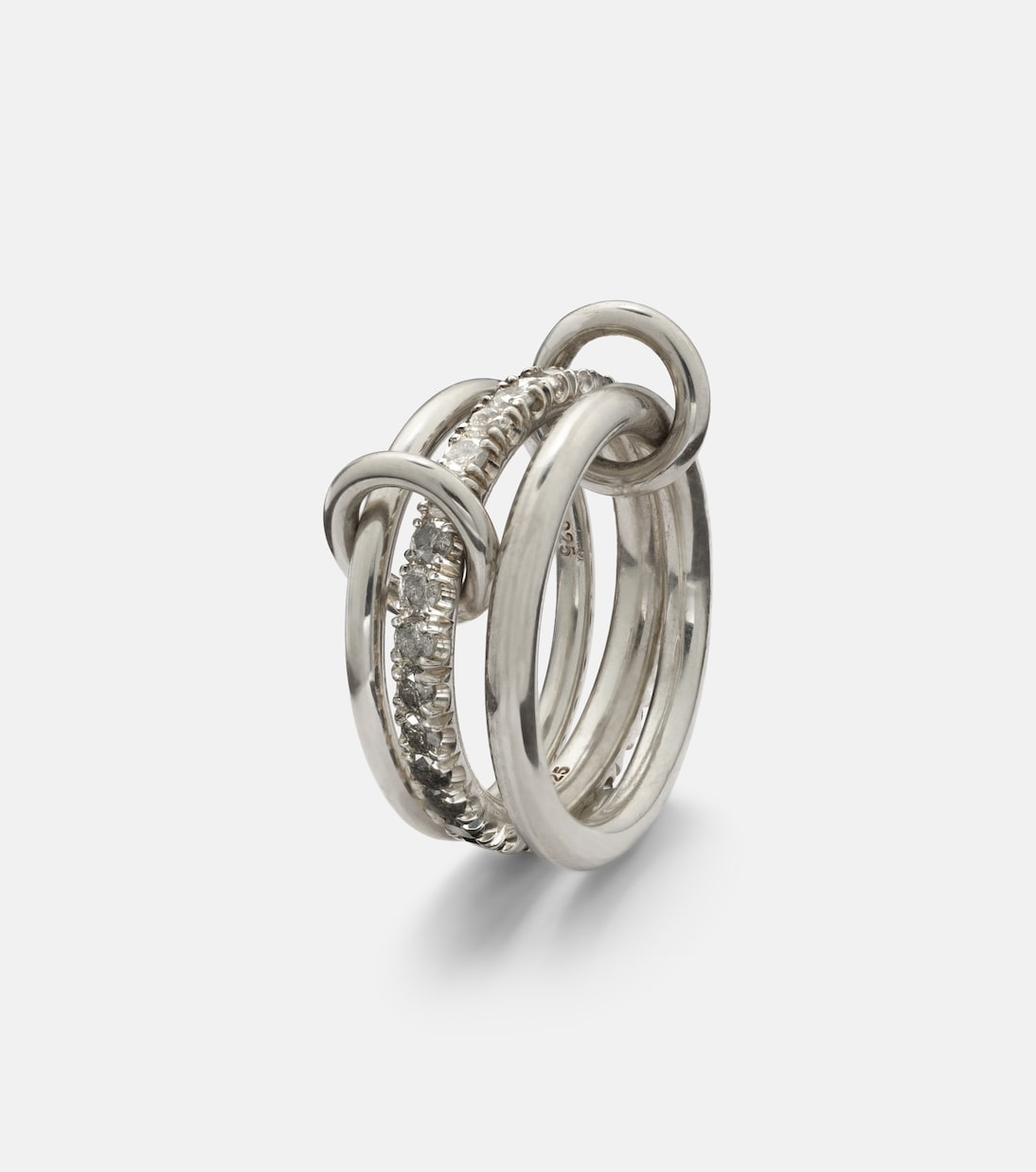 Ring Petunia aus Sterlingsilber mit Diamanten | Spinelli Kilcollin