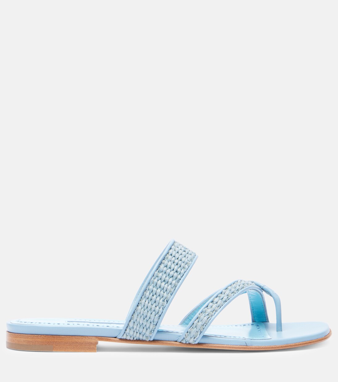 Susara raffia thong sandals  | Manolo Blahnik