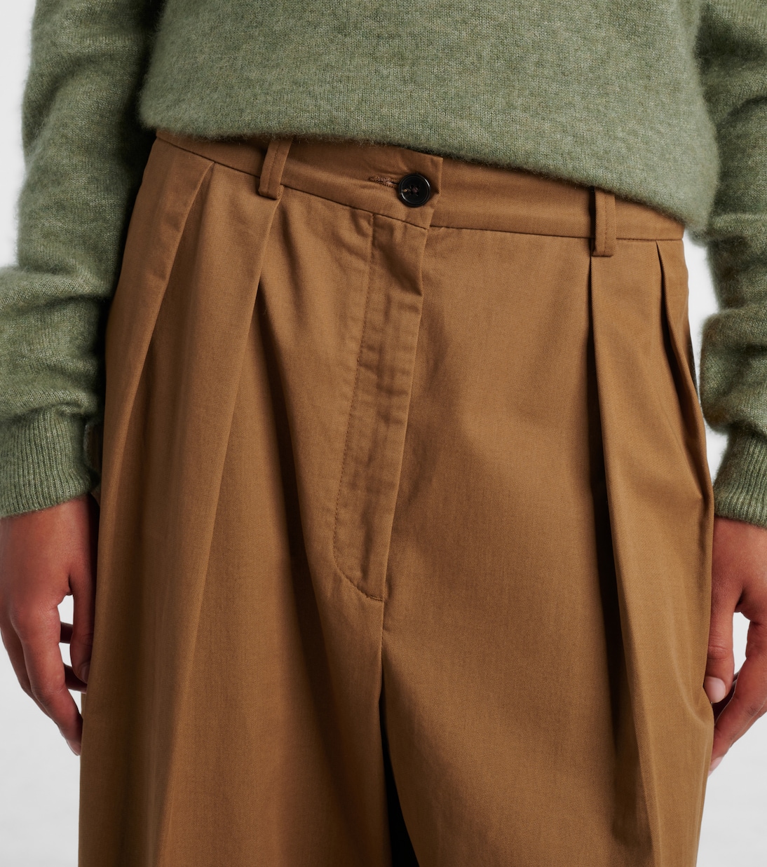 Igor cotton and cashmere wide-leg pants | The Row