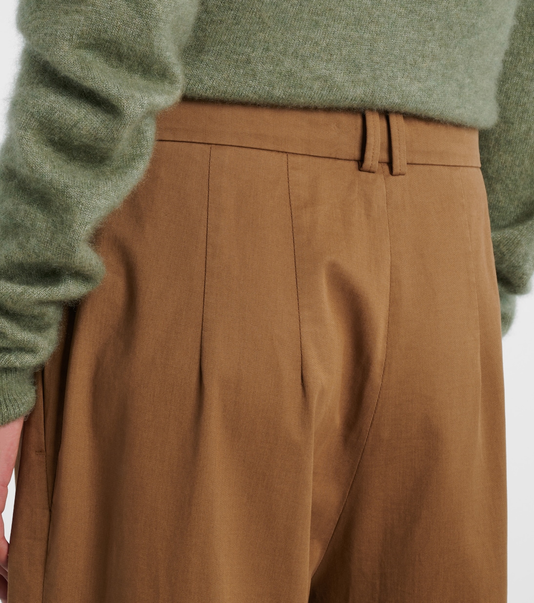 Igor cotton and cashmere wide-leg pants | The Row