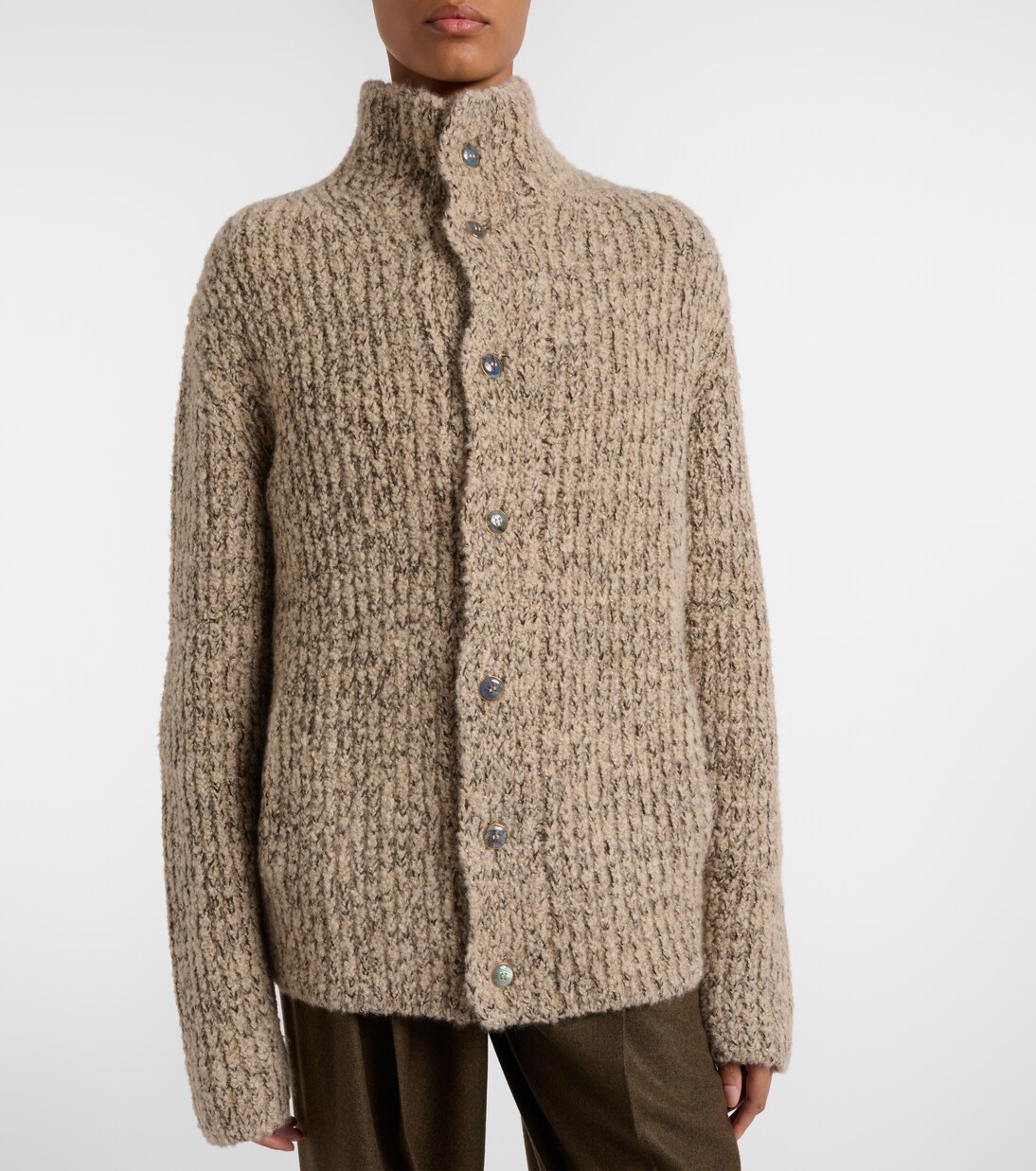Cashmere bouclé cardigan | God's True Cashmere
