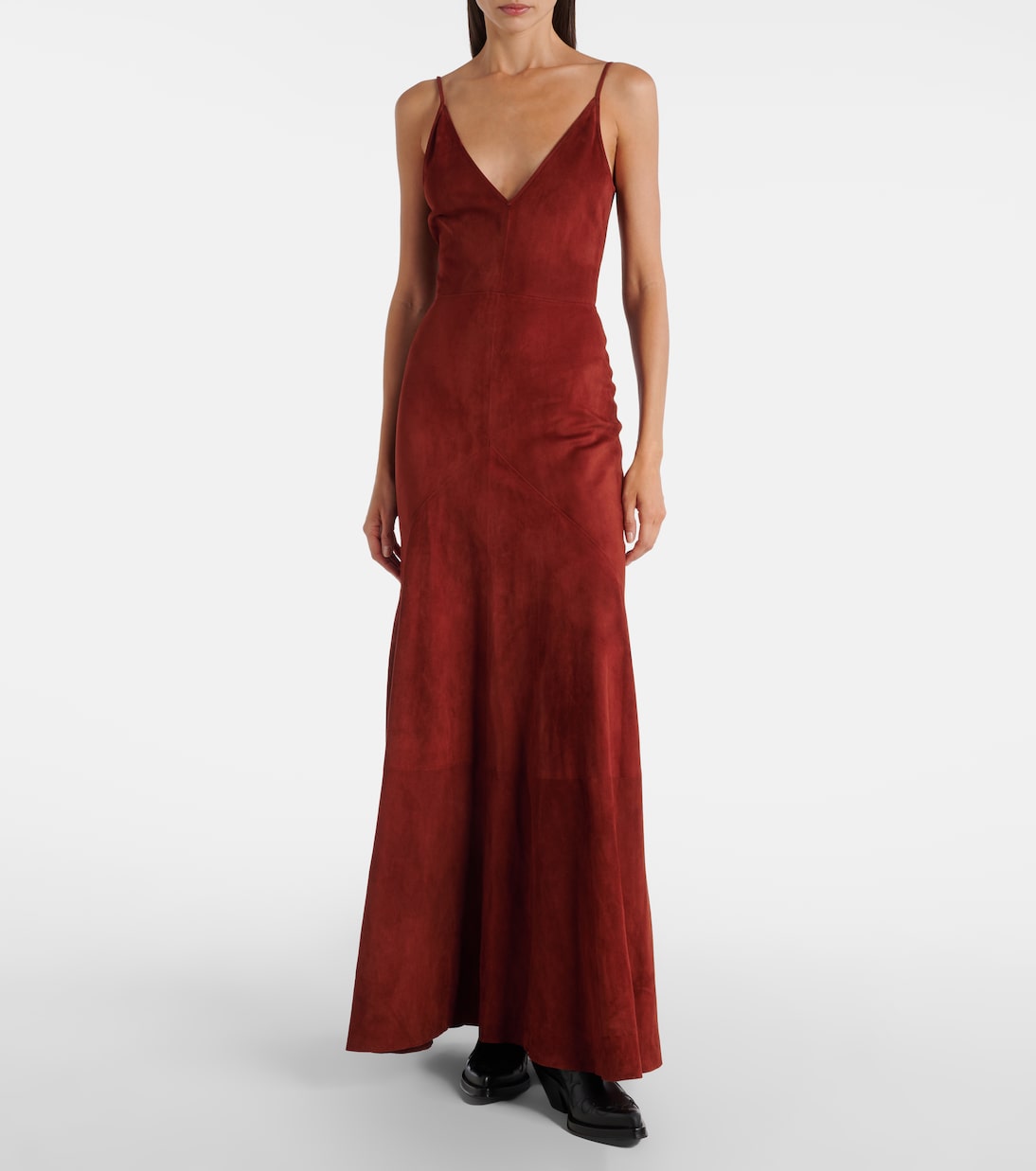 Maxikleid Brigita aus Veloursleder | Gabriela Hearst