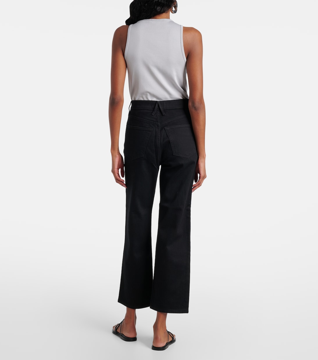 Mid-Rise Cropped Straight Jeans London | Slvrlake