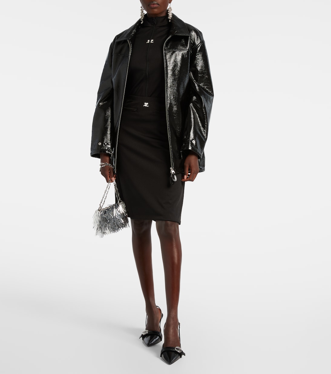 Beschichtete Jacke aus einem Baumwollgemisch | Courrèges