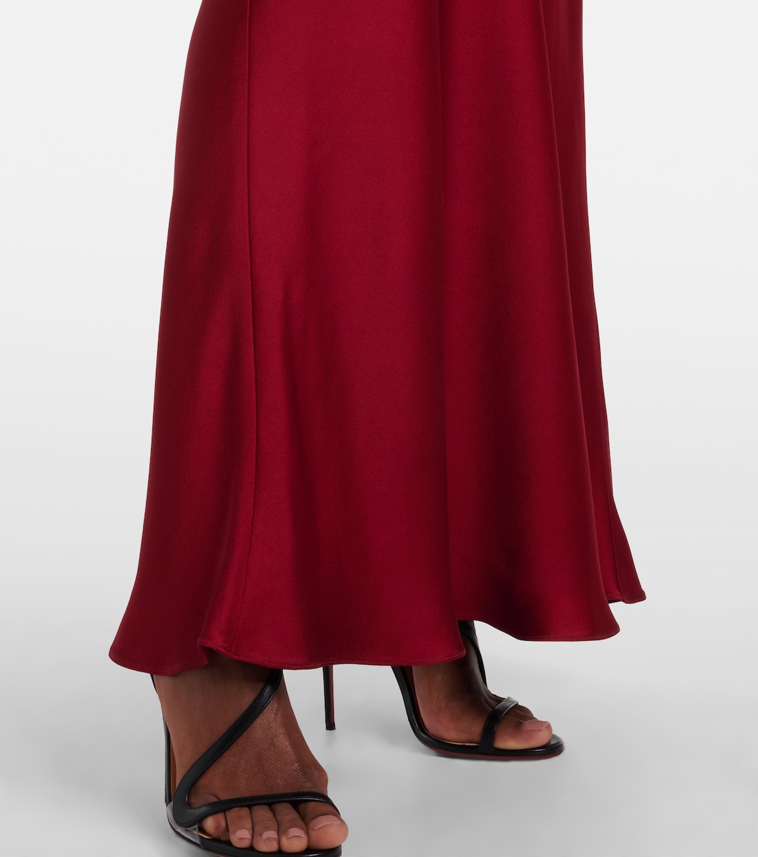 Vestido largo Bird de satén | Max Mara