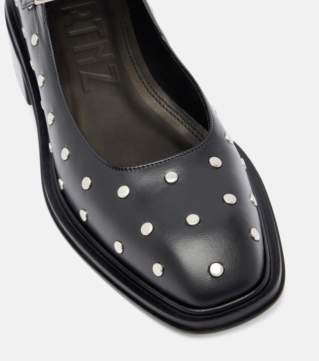 Verzierte Mary-Jane-Pumps Penelope 40 aus Leder | Souliers Martinez