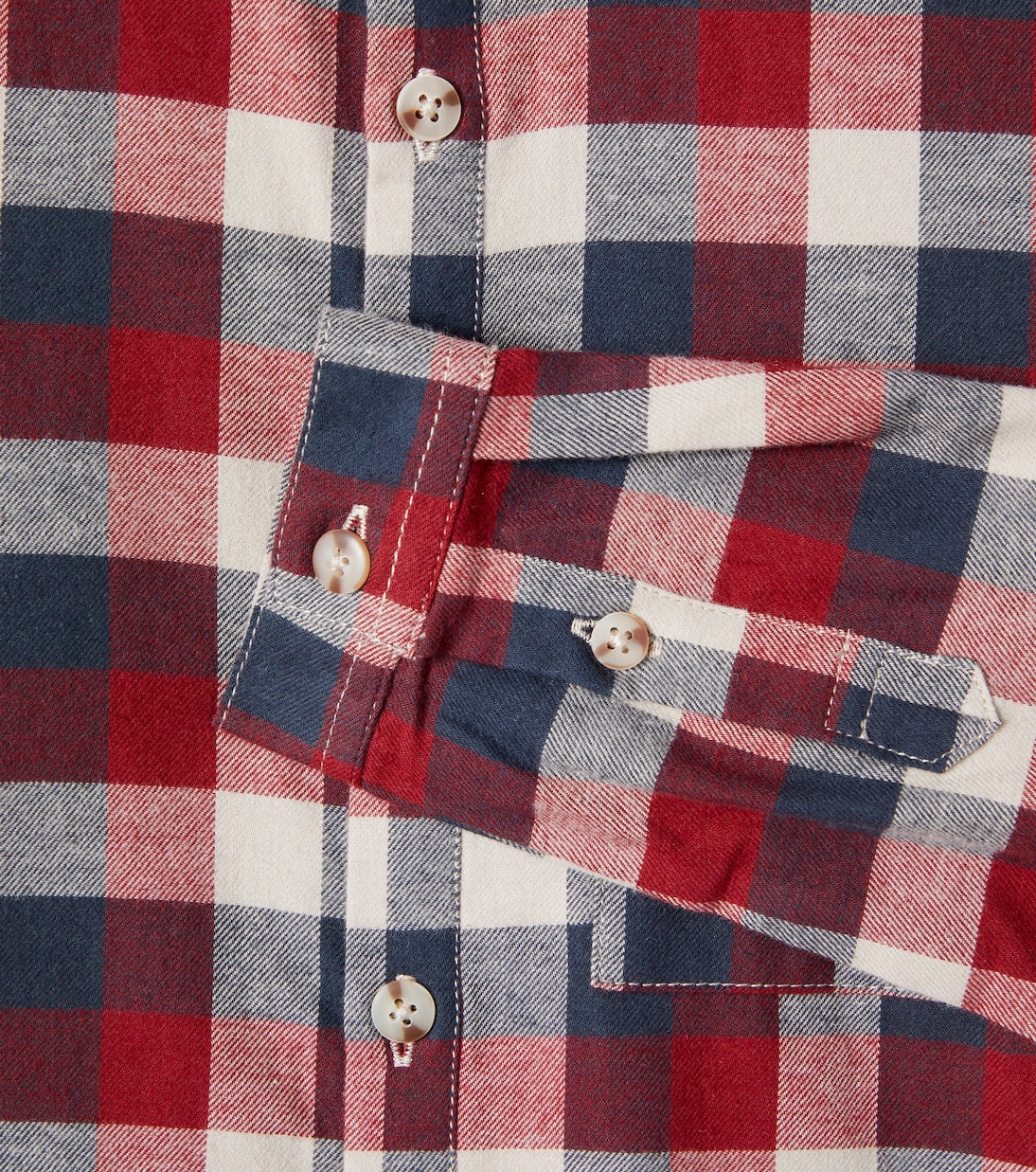 Willum checked cotton shirt | Wheat