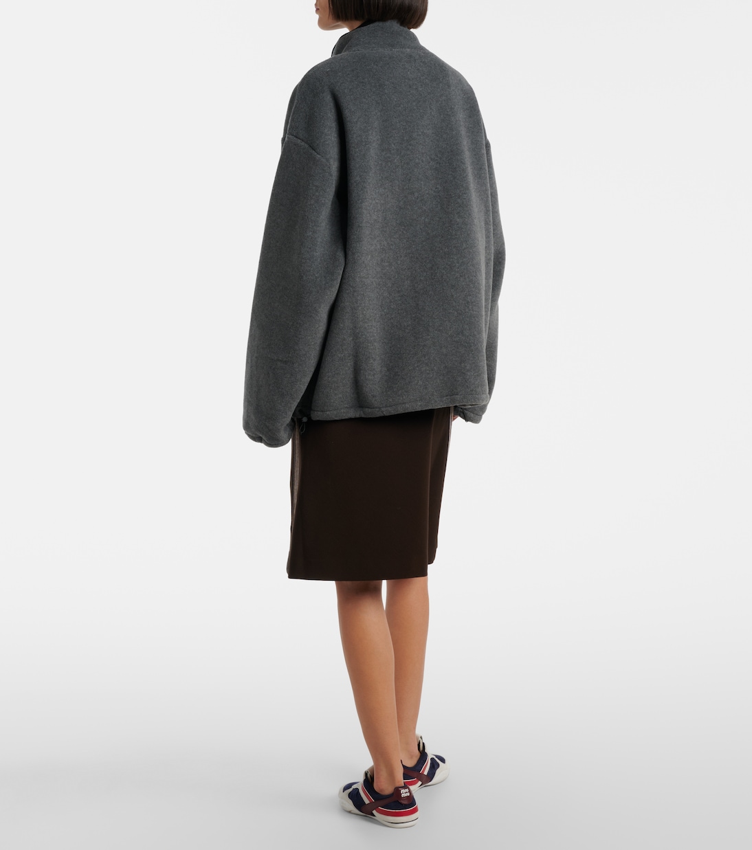 Oversize-Jacke aus Fleece | Miu Miu