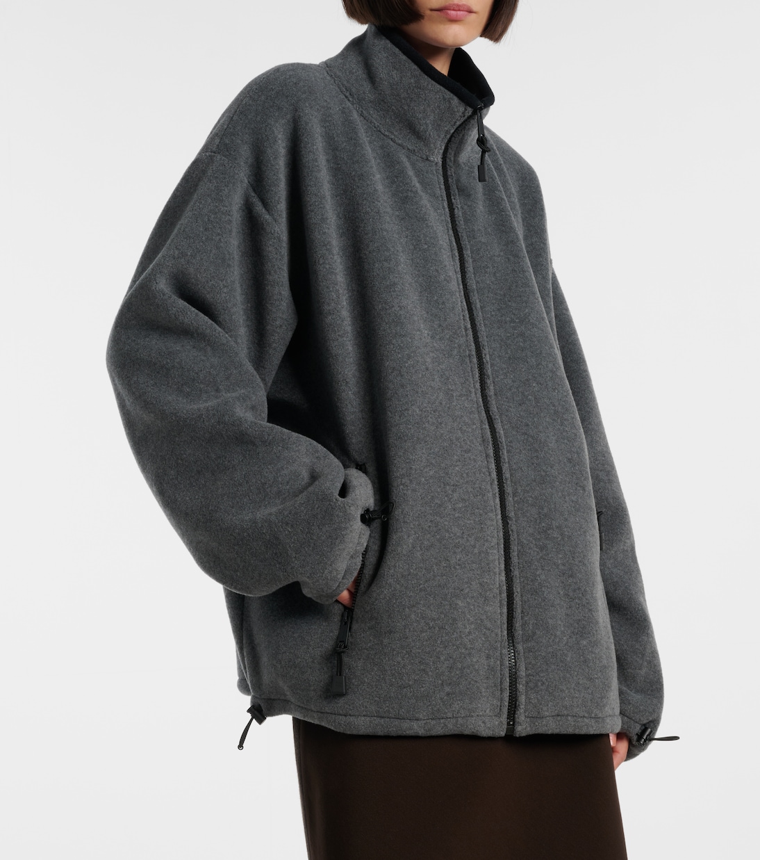 Oversize-Jacke aus Fleece | Miu Miu