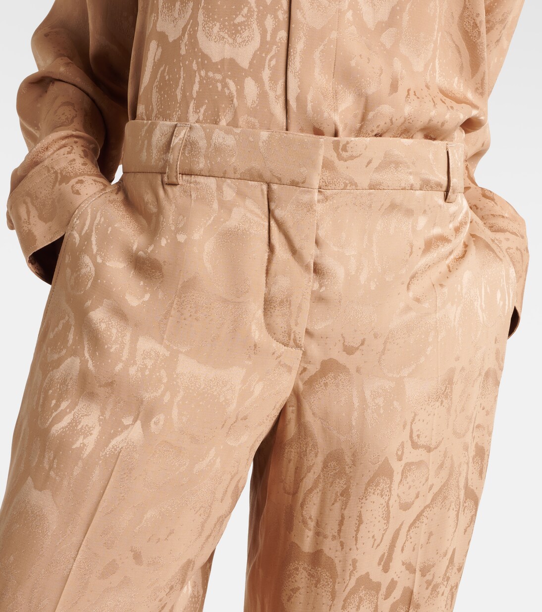 Silk-blend wide-leg pants | Stella McCartney