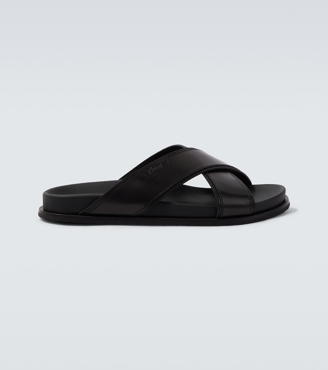 Criss-Cross leather slides | Brioni
