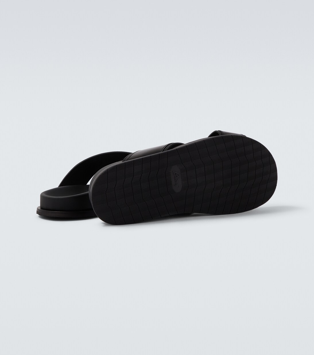 Criss-Cross leather slides | Brioni